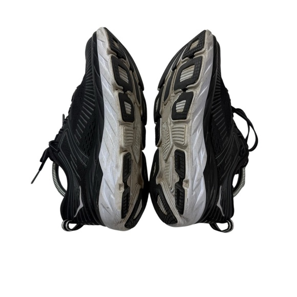 Hoka One Bondi 7 Black White Running Shoe Women's Sneaker Sz6 Wide Comfort - Picture 5 of 11